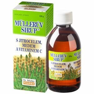 Dr. Müller Müllerův sirup s jitrocelem medem a vitaminem C 320 g