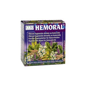 Fytopharma HEMORAL Vlhčené hygienické ubrousky na hemoroidy 20 ks