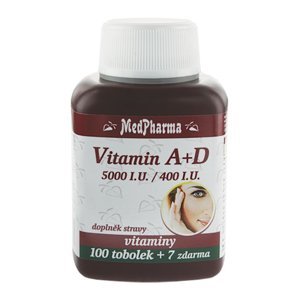 Medpharma Vitamín A+D 5000 I.U./400 I.U. 107 tobolek