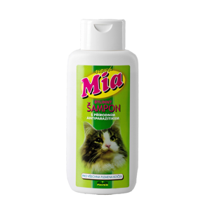Mia Bylinný šampon s antiparazitní přísadou pro všechna plemena koček 250 ml