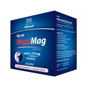 Zdrovit MaxiMag Hořčík 375 mg + B6 granulát 20 sáčků