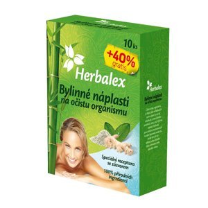 Herbalex Bylinné detoxikační náplasti 10 ks + 40 % zdarma