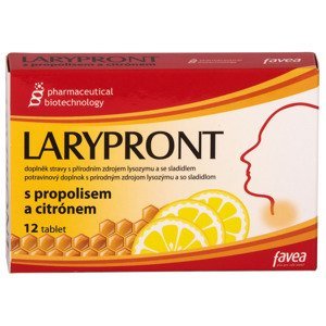 Larypront s propolisem a citrónem 12 tablet