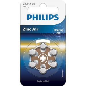 Philips ZA312B6A/00 baterie do naslouchadel 6 ks