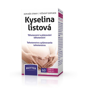 Biotter Kyselina listová 60 tablet