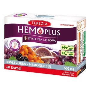 Terezia Hemoplus + kyselina listová 60 kapslí