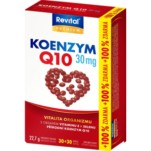 Revital Koenzym Q10 30 mg + Selen + vit.E 30+30 kapslí