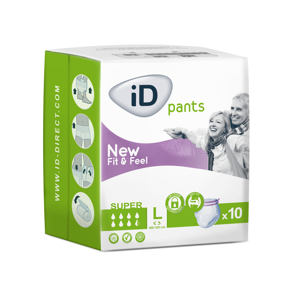 iD Pants Fit&Feel Large Super plenkové kalhotky navlékací 10 ks
