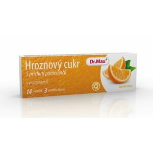 Dr. Max Hroznový cukr s vitaminem C pomeranč 14 pastilek