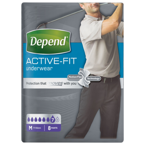 Depend Active-Fit pro muže vel. M inkontinenční kalhotky 8 ks
