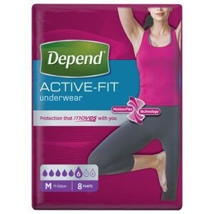 Depend Active-Fit pro ženy vel. M inkontinenční kalhotky 8 ks