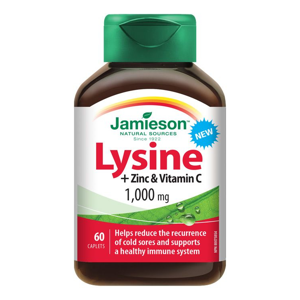 Jamieson Lysin 1000 mg se zinkem a vitaminem C 60 tablet