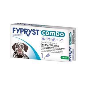 Fypryst Combo spot-on pro velké psy 20-40 kg 268 mg/241,2 mg roztok pro nakapání na kůži 1x2,68 ml