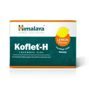 Himalaya Herbals Koflet-H Lemon pastilky s medem 12 ks