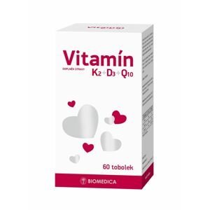 Biomedica Vitamín K2 + D3 + Q10 60 tobolek