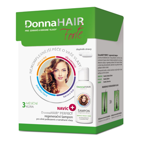Donna Hair FORTE 3 měsíční kúra 90 tobolek + šampon 100 ml