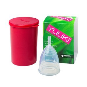 YUUKI Menstruační kalíšek Classic Large set 1 ks + dezinfekční krabička