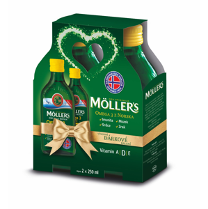 Mollers Omega 3 citron dárkové balení 2x250 ml