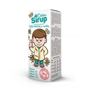 Doktor Sirup kalciový Bílá čokoláda a vanilka 100 ml