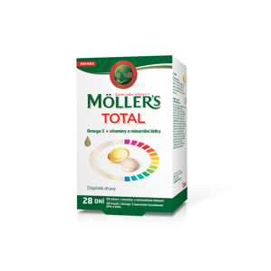 Mollers Total Omega 3 + vitaminy a minerální látky 28 tablet + 28 kapslí