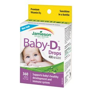 Jamieson Baby-D3 Vitamín D3 400 IU kapky 11,7 ml