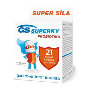 GS Superky Probiotika 60+20 kapslí