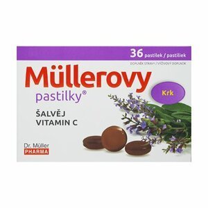 Dr. Müller Müllerovy pastilky se šalvějí a vitaminem C 36 pastilek