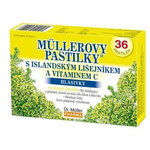 Dr. Müller Müllerovy pastilky s islandským lišejníkem a vitaminem C 36 pastilek