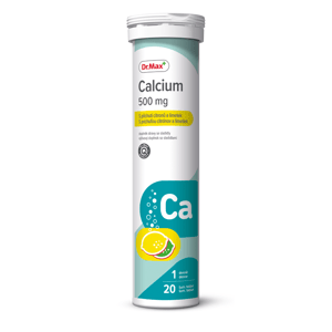 Dr.Max Calcium 500 mg citron a limetka 20 šumivých tablet