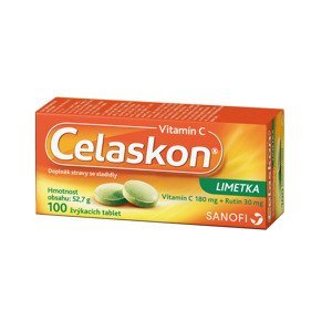 Celaskon Limetka 100 žvýkacích tablet