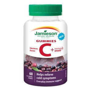 Jamieson Vitamin C + Immune Shield Gummies 60 gumových pastilek