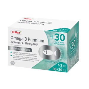 Dr.Max Omega 3 Premium dárkové balení 90+30 kapslí