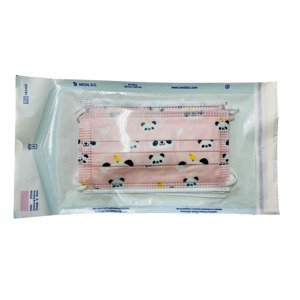 Steriwund Rouška dětská s gumičkami 5 ks růžová