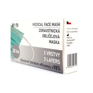 Zdravotnická obličejová maska BFE 98% rouška 20 ks