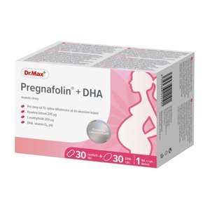 Dr.Max Pregnafolin + DHA 30 tablet + 30 kapslí