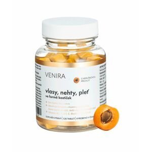 Venira Vlasy, nehty, pleť ve formě kostiček meruňka 120 tablet