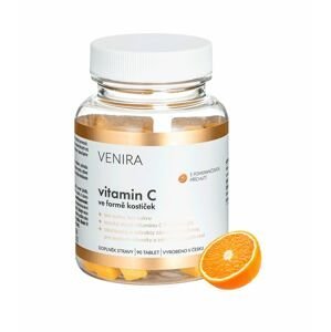 Venira Vitamin C ve formě kostiček pomeranč 90 tablet
