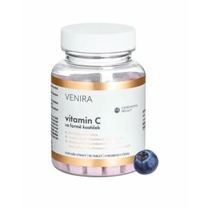 Venira Vitamin C ve formě kostiček borůvka 90 tablet