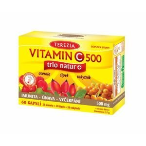 Terezia Vitamin C 500 mg TRIO NATUR+ 60 kapslí