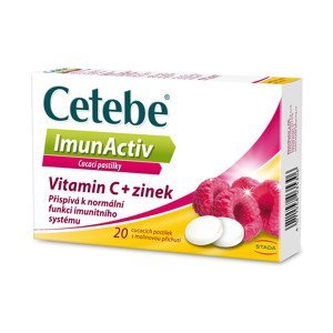 Cetebe ImunActiv Vitamin C + zinek 20 cucavých pastilek
