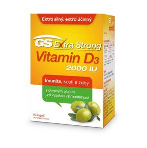 GS Extra Strong Vitamin D3 2000 IU 90 kapslí
