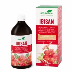 Aromatica IBISAN jitrocelový sirup se šípkem a ibiškem 210 ml