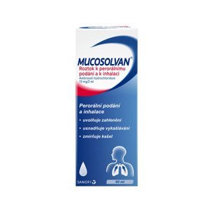 Mucosolvan 15 mg/2 ml roztok 60 ml