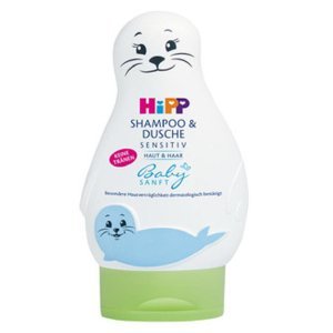 HiPP BabySanft Šampon Vlasy&tělo Lachtan 200 ml, poškozený obal