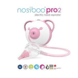 NOSIBOO Pro2 Elektrická odsávačka nosních hlenů růžová