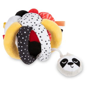 CANPOL BABIES BabiesBoo senzorický míček lenochod s chrastítkem a pískátkem