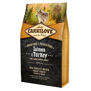 CARNILOVE Adult Salmon & Turkey granule pro psy velkých plemen 1 ks, Hmotnost balení: 4 kg