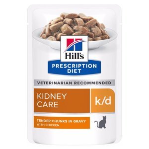 HILL'S Prescription Diet k/d kuře kapsička pro kočky 12 x 85 g