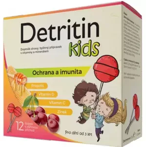 Detritin Kids lízátka na imunitu 12 ks