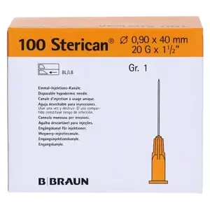 Sterican Injekční jehla 20G/0,9 x 40 mm žlutá sterilní 100 ks